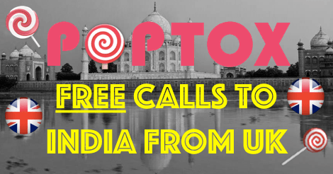 Free Calls to India from UK using PopTox