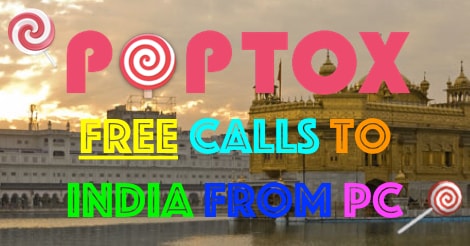 Free Calls to India from PC by PopTox